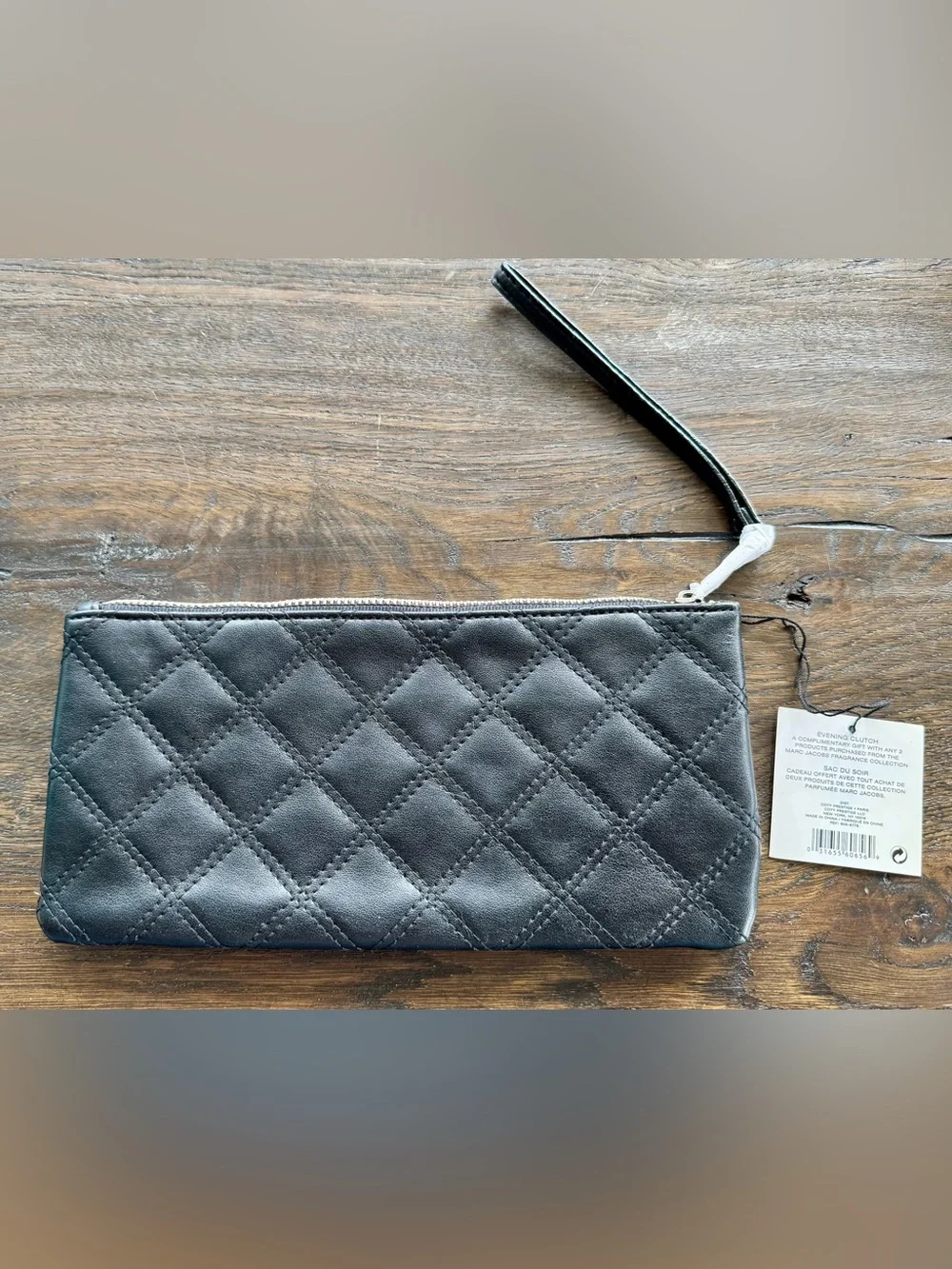 Marc Jacobs Black Quilted Wristlet NWT